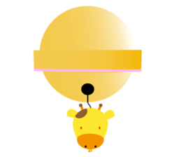 Theater of giraffe sticker #11284988