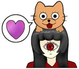 CYCLOPS GIRL 3 sticker #11285964