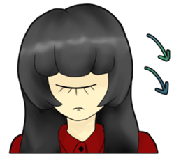 CYCLOPS GIRL 3 sticker #11285974