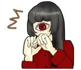 CYCLOPS GIRL 3 sticker #11285978