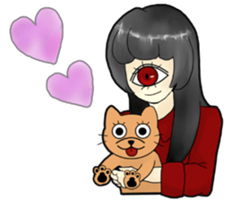 CYCLOPS GIRL 3 sticker #11285979