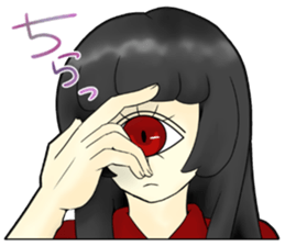 CYCLOPS GIRL 3 sticker #11285980