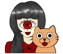 CYCLOPS GIRL 3 sticker #11285987