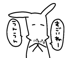 black&whiterabbit sticker #11286193