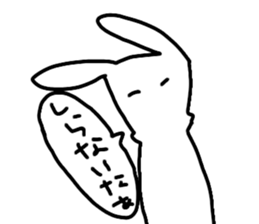 black&whiterabbit sticker #11286195