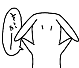 black&whiterabbit sticker #11286196