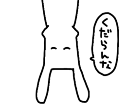 black&whiterabbit sticker #11286199