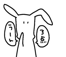black&whiterabbit sticker #11286202