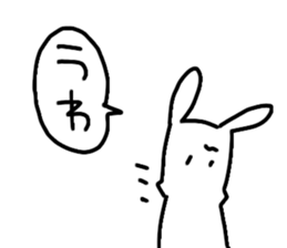 black&whiterabbit sticker #11286205