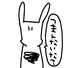 black&whiterabbit sticker #11286207