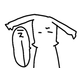 black&whiterabbit sticker #11286208