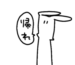 black&whiterabbit sticker #11286214