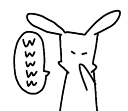 black&whiterabbit sticker #11286218