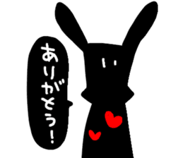 black&whiterabbit sticker #11286226