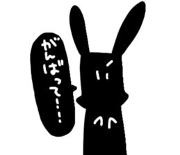 black&whiterabbit sticker #11286227