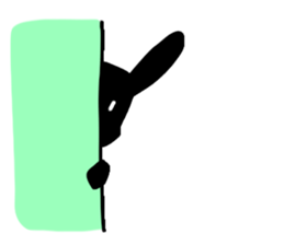 black&whiterabbit sticker #11286229