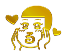 Funny and Kawaii  Golden Sticker sticker #11286399