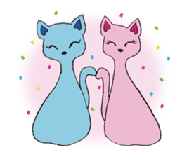 Marriage cat Lucia sticker #11286500