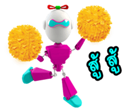 Funny Robot "Girl" _ Versions.2 sticker #11286804