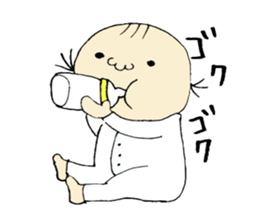 baby bun sticker #11289773