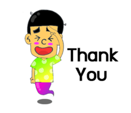 I ' m a little ghost. sticker #11290195