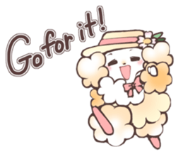 Cheer girl Maltese sticker #11290366