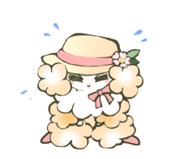 Cheer girl Maltese sticker #11290377