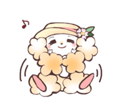 Cheer girl Maltese sticker #11290381