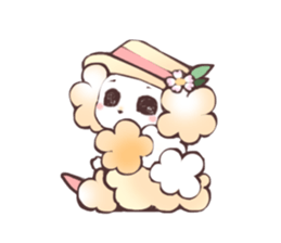 Cheer girl Maltese sticker #11290382