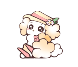 Cheer girl Maltese sticker #11290383