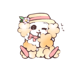 Cheer girl Maltese sticker #11290385