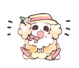 Cheer girl Maltese sticker #11290388