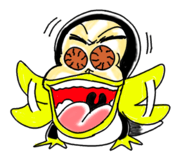 Penguin orangutan sticker #11290571