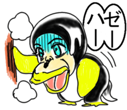 Penguin orangutan sticker #11290575