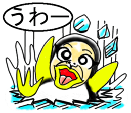 Penguin orangutan sticker #11290577