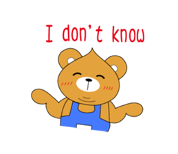 Shy Bobby Bear - chapter of life sticker #11290727