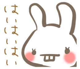 the sharp tongue rabbit and turtle. sticker #11290772