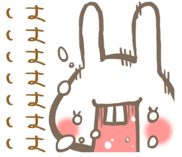 the sharp tongue rabbit and turtle. sticker #11290773