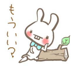 the sharp tongue rabbit and turtle. sticker #11290775