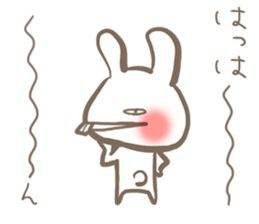 the sharp tongue rabbit and turtle. sticker #11290783