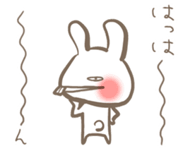 the sharp tongue rabbit and turtle. sticker #11290783