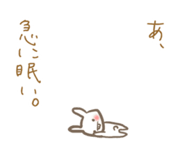 the sharp tongue rabbit and turtle. sticker #11290791