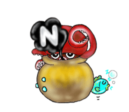 Octopus and funny pals sticker #11290837