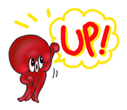 Octopus and funny pals sticker #11290838