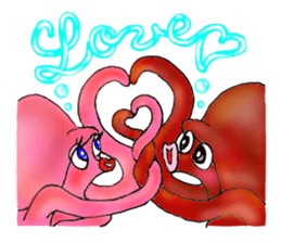 Octopus and funny pals sticker #11290841