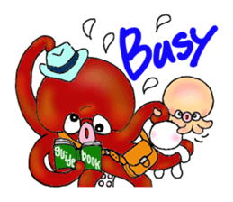 Octopus and funny pals sticker #11290852