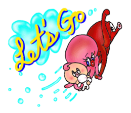 Octopus and funny pals sticker #11290854