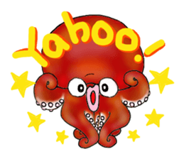 Octopus and funny pals sticker #11290856