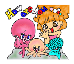 Octopus and funny pals sticker #11290862