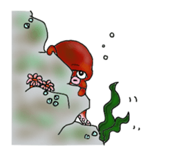 Octopus and funny pals sticker #11290864